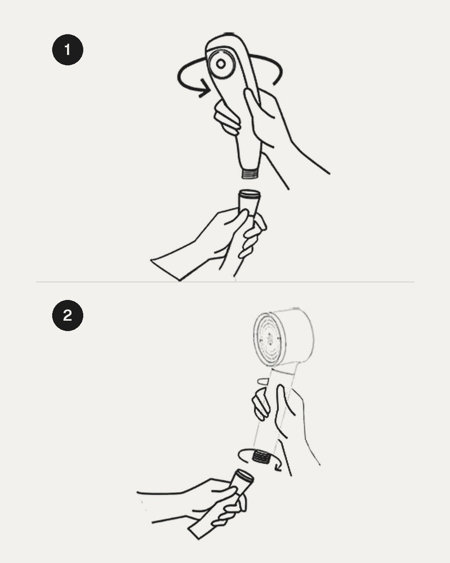 How to install: unscrew your old head, then screw on Leva
