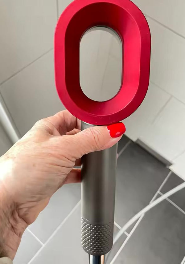 Holding the shower head